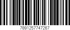 Código de barras (EAN, GTIN, SKU, ISBN): '7891257747267'