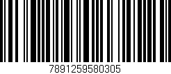 Código de barras (EAN, GTIN, SKU, ISBN): '7891259580305'