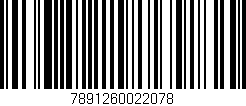 Código de barras (EAN, GTIN, SKU, ISBN): '7891260022078'
