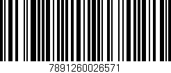 Código de barras (EAN, GTIN, SKU, ISBN): '7891260026571'