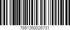 Código de barras (EAN, GTIN, SKU, ISBN): '7891260026731'