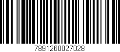 Código de barras (EAN, GTIN, SKU, ISBN): '7891260027028'