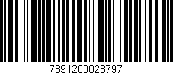 Código de barras (EAN, GTIN, SKU, ISBN): '7891260028797'