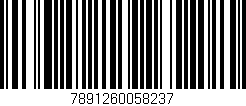 Código de barras (EAN, GTIN, SKU, ISBN): '7891260058237'