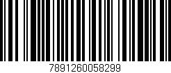 Código de barras (EAN, GTIN, SKU, ISBN): '7891260058299'