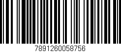 Código de barras (EAN, GTIN, SKU, ISBN): '7891260058756'