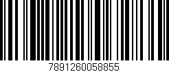 Código de barras (EAN, GTIN, SKU, ISBN): '7891260058855'