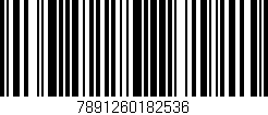 Código de barras (EAN, GTIN, SKU, ISBN): '7891260182536'