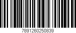 Código de barras (EAN, GTIN, SKU, ISBN): '7891260250839'