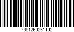 Código de barras (EAN, GTIN, SKU, ISBN): '7891260251102'