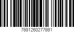 Código de barras (EAN, GTIN, SKU, ISBN): '7891260277881'