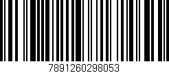 Código de barras (EAN, GTIN, SKU, ISBN): '7891260298053'