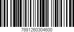 Código de barras (EAN, GTIN, SKU, ISBN): '7891260304600'
