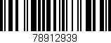 Código de barras (EAN, GTIN, SKU, ISBN): '78912939'
