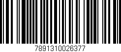 Código de barras (EAN, GTIN, SKU, ISBN): '7891310026377'