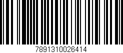 Código de barras (EAN, GTIN, SKU, ISBN): '7891310026414'