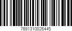 Código de barras (EAN, GTIN, SKU, ISBN): '7891310026445'