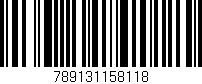 Código de barras (EAN, GTIN, SKU, ISBN): '789131158118'
