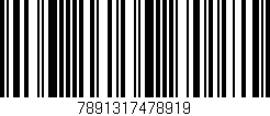 Código de barras (EAN, GTIN, SKU, ISBN): '7891317478919'