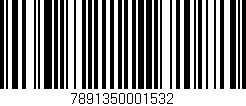 Código de barras (EAN, GTIN, SKU, ISBN): '7891350001532'