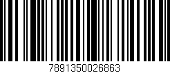 Código de barras (EAN, GTIN, SKU, ISBN): '7891350026863'
