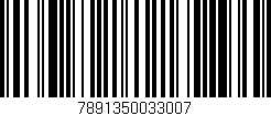 Código de barras (EAN, GTIN, SKU, ISBN): '7891350033007'
