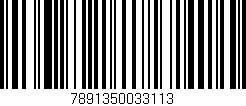 Código de barras (EAN, GTIN, SKU, ISBN): '7891350033113'