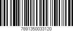 Código de barras (EAN, GTIN, SKU, ISBN): '7891350033120'