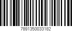 Código de barras (EAN, GTIN, SKU, ISBN): '7891350033182'