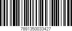 Código de barras (EAN, GTIN, SKU, ISBN): '7891350033427'