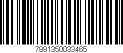 Código de barras (EAN, GTIN, SKU, ISBN): '7891350033465'