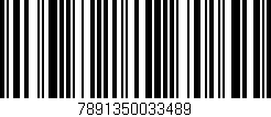 Código de barras (EAN, GTIN, SKU, ISBN): '7891350033489'