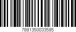 Código de barras (EAN, GTIN, SKU, ISBN): '7891350033595'