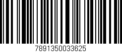 Código de barras (EAN, GTIN, SKU, ISBN): '7891350033625'