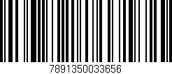 Código de barras (EAN, GTIN, SKU, ISBN): '7891350033656'