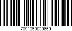Código de barras (EAN, GTIN, SKU, ISBN): '7891350033663'