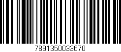 Código de barras (EAN, GTIN, SKU, ISBN): '7891350033670'
