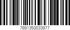 Código de barras (EAN, GTIN, SKU, ISBN): '7891350033977'