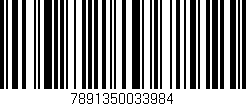 Código de barras (EAN, GTIN, SKU, ISBN): '7891350033984'