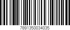 Código de barras (EAN, GTIN, SKU, ISBN): '7891350034035'