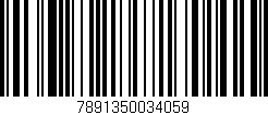 Código de barras (EAN, GTIN, SKU, ISBN): '7891350034059'