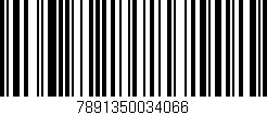 Código de barras (EAN, GTIN, SKU, ISBN): '7891350034066'
