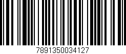 Código de barras (EAN, GTIN, SKU, ISBN): '7891350034127'