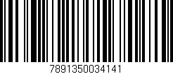 Código de barras (EAN, GTIN, SKU, ISBN): '7891350034141'