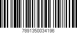 Código de barras (EAN, GTIN, SKU, ISBN): '7891350034196'