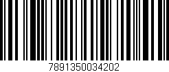 Código de barras (EAN, GTIN, SKU, ISBN): '7891350034202'