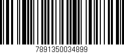 Código de barras (EAN, GTIN, SKU, ISBN): '7891350034899'
