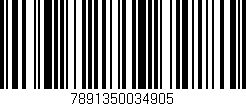 Código de barras (EAN, GTIN, SKU, ISBN): '7891350034905'