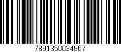 Código de barras (EAN, GTIN, SKU, ISBN): '7891350034967'