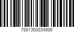 Código de barras (EAN, GTIN, SKU, ISBN): '7891350034998'